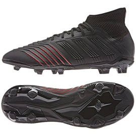 Chaussures de foot Adidas Predator 19.1 FG Jr D97997 noir