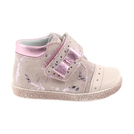 Bottines velcro chaussures enfants Ren But 1535 flamants roses