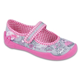 Chaussures enfant Befado 114X332 gris rose