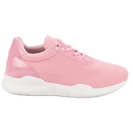 Chaussures de sport à la mode rose