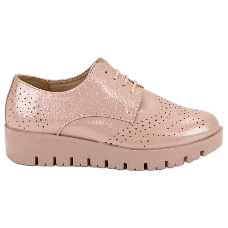 Comer Chaussures à lacets rose