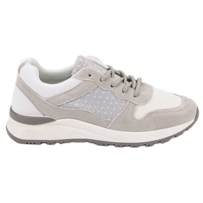 Chaussures de sport confortables blanche gris Chaussures de sport confortables blanche gris