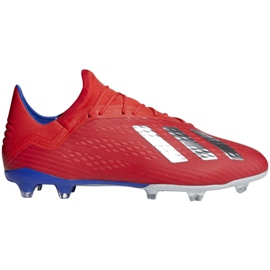 Chaussures de foot Adidas X 18.2 Fg M BB9363 rouge rouge Chaussures de foot Adidas X 18.2 Fg M BB9363 rouge rouge