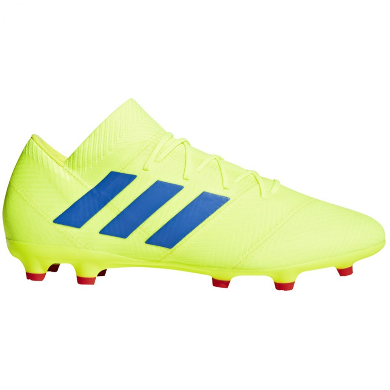 Chaussures de football Adidas Nemeziz 18.2 Fg M BB9431 jaune jaune