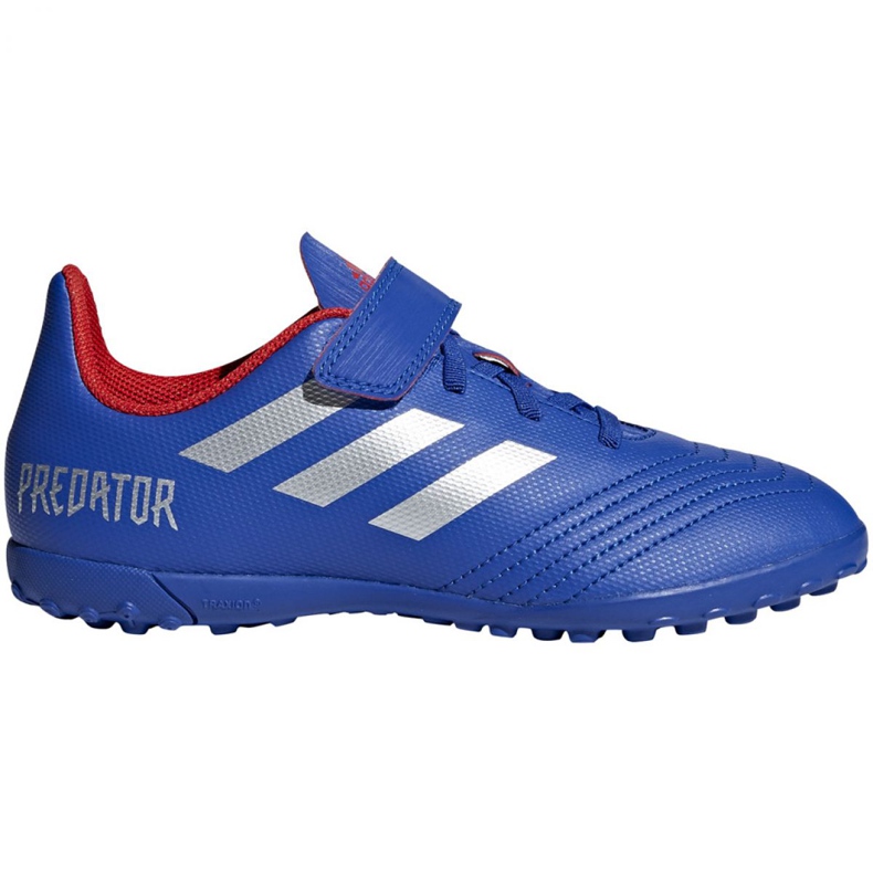 Chaussures de foot Adidas Predator 19.4 Tf Jr CM8559 bleu bleu Chaussures de foot Adidas Predator 19.4 Tf Jr CM8559 bleu bleu