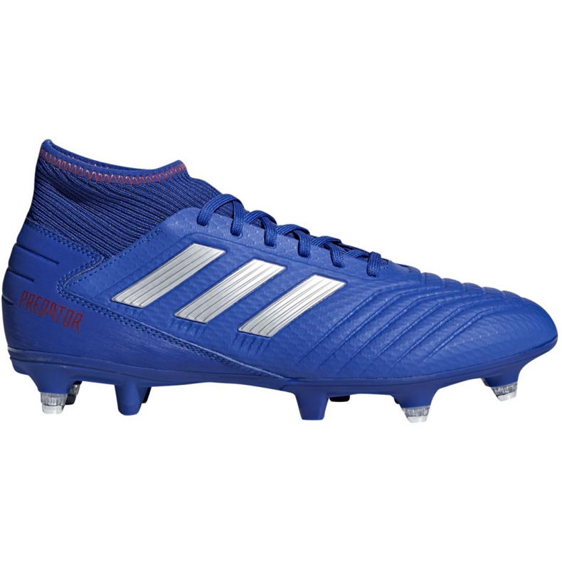 Chaussures de foot Adidas Predator 19.3 Sg M D97957 multicolore bleu Chaussures de foot Adidas Predator 19.3 Sg M D97957 multicolore bleu