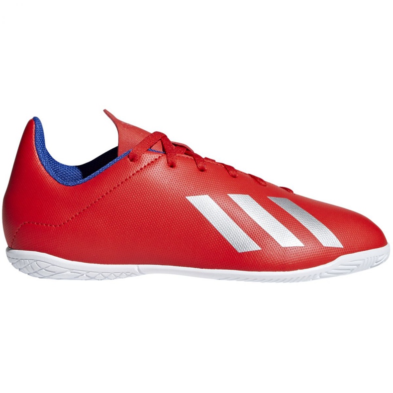 Chaussures d'intérieur adidas X 18.4 In Jr BB9410 multicolore rouge Chaussures d'intérieur adidas X 18.4 In Jr BB9410 multicolore rouge