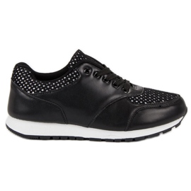 Chaussures de sport avec maille le noir