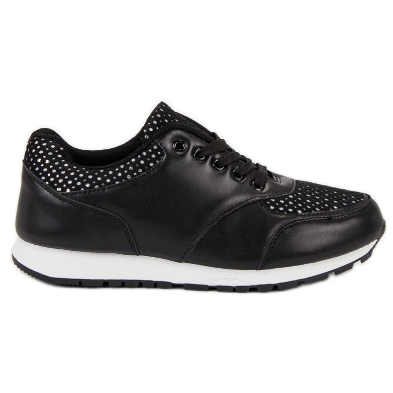 Chaussures de sport avec maille le noir