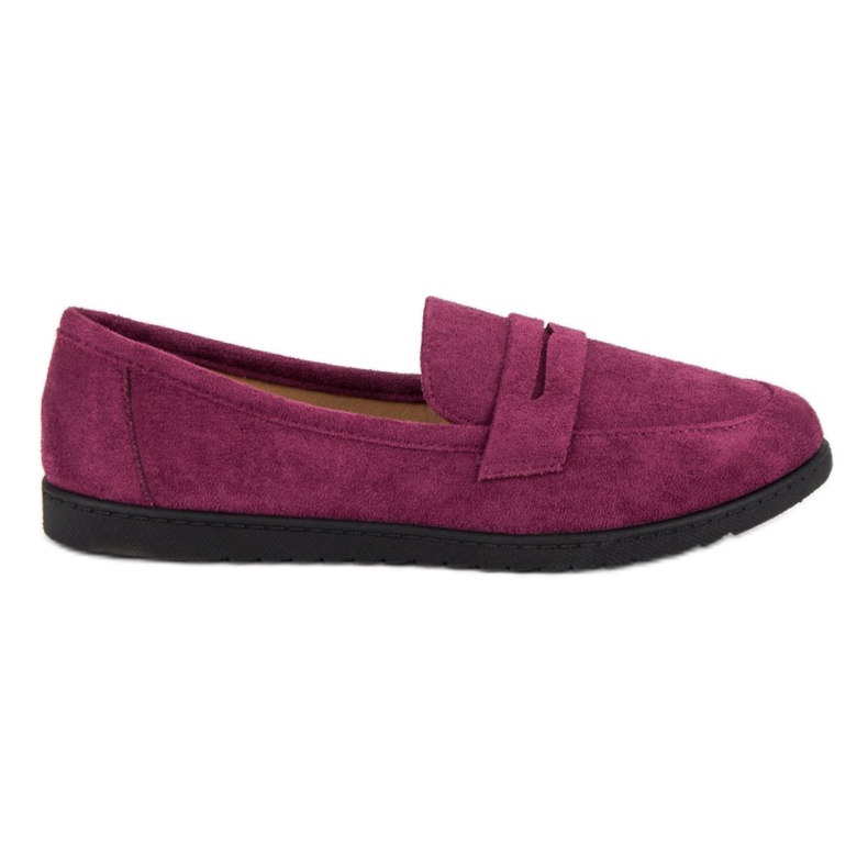 Comer Mocassins en daim violet