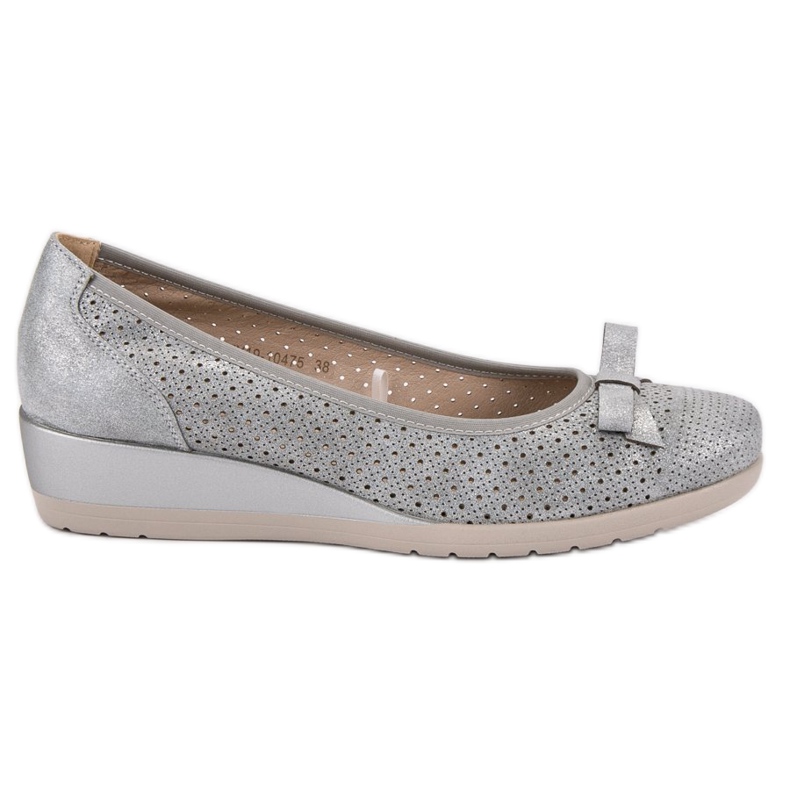 Vinceza Escarpins compensés confortables gris
