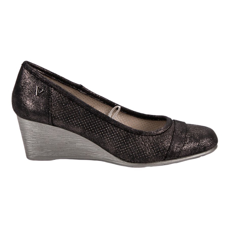Vinceza Escarpins compensés pailletés brun Vinceza Escarpins compensés pailletés brun