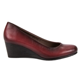 Escarpins classiques sur le compensé VINCEZA rouge Escarpins classiques sur le compensé VINCEZA rouge