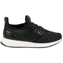 Chaussures de sport à enfiler noir