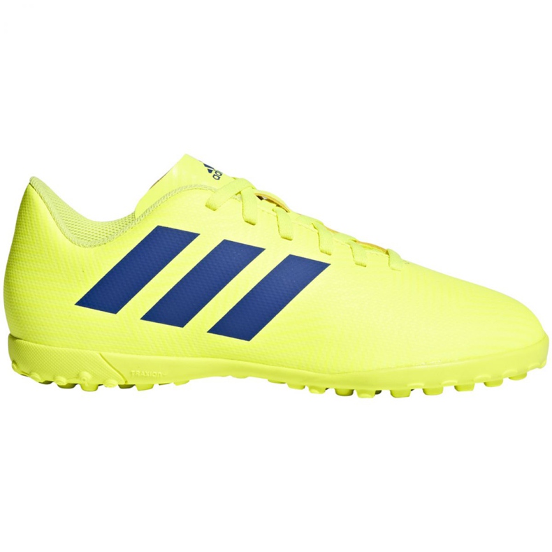 Chaussures de foot Adidas Nemeziz 18.4 Tf Jr CM8522 jaune jaune