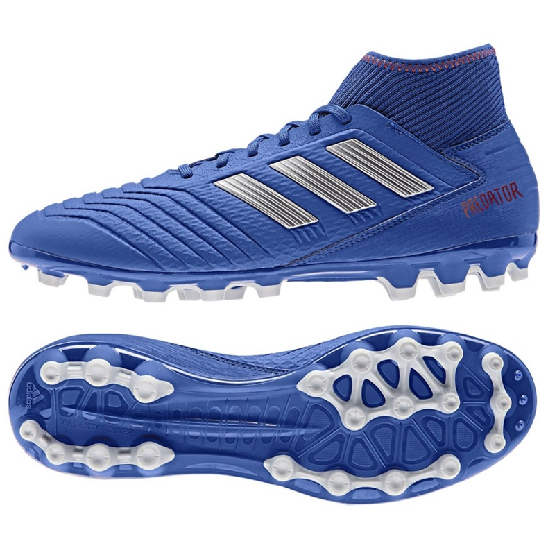 Chaussures de foot Adidas Predator 19.3 Ag M BC0297 bleu bleu