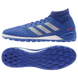 Chaussures de foot Adidas Predator 19.3 Tf M BB9084 multicolore bleu