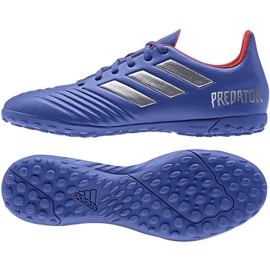 Chaussures de foot Adidas Predator 19.4 Tf M BB9085 bleu bleu