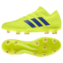 Chaussures de foot Adidas Nemeziz 18.1 FG M BB9426 jaune