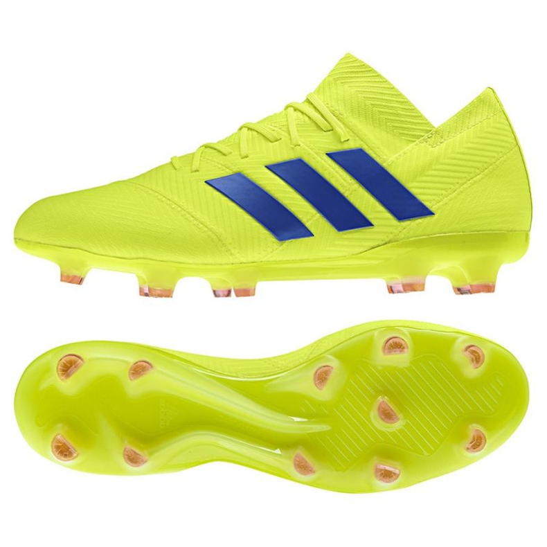 Chaussures de foot Adidas Nemeziz 18.1 FG M BB9426 jaune