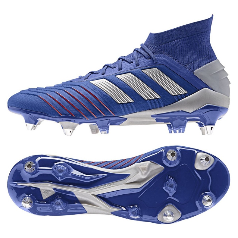Chaussures de foot Adidas Predator 19.1 Sg M BC0312 bleu bleu Chaussures de foot Adidas Predator 19.1 Sg M BC0312 bleu bleu