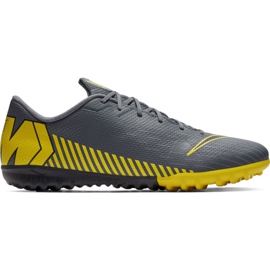 Chaussures de football Nike Mercurial Vapor X 12 Academy Tf M AH7384-070 le noir gris