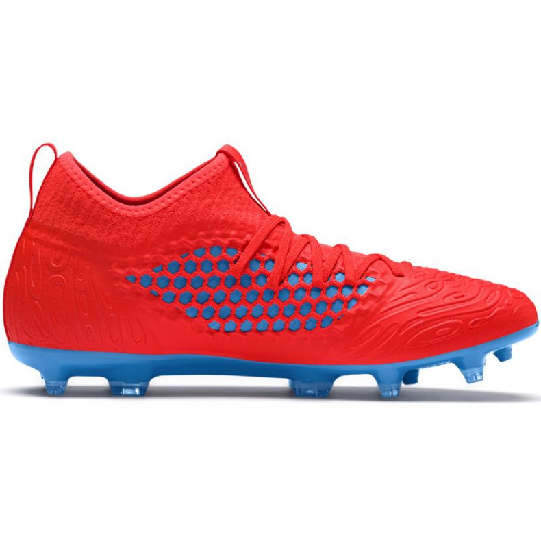 Chaussures de foot Puma Future 19.3 Netfit Fg Ag M 105539 01 rouge oranges et rouges