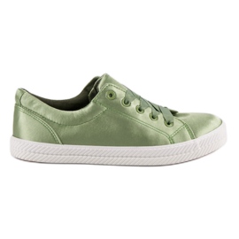 Kylie Baskets en satin vert Kylie Baskets en satin vert