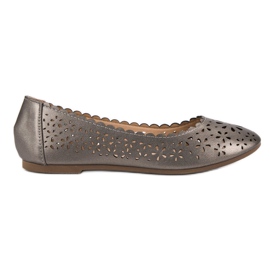 Ballerines ajourées VINCEZA gris