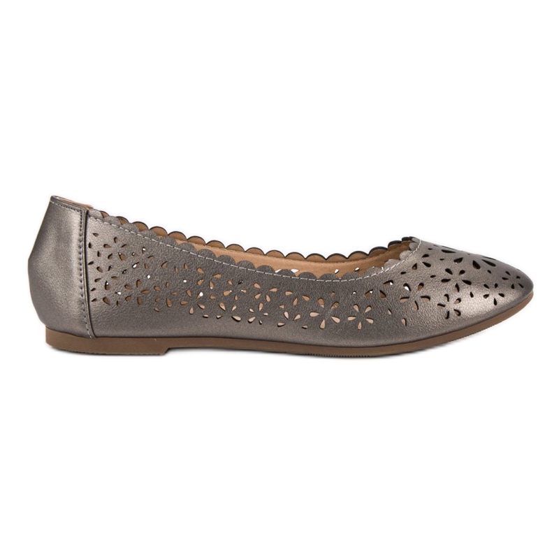 Ballerines ajourées VINCEZA gris