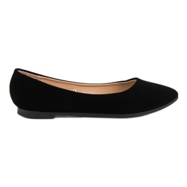 Ballerines classiques en daim VINCEZA le noir