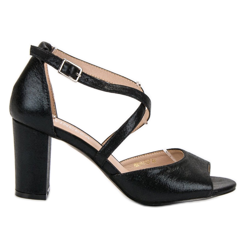 Sandales noires sur une barre VINCEZA le noir Sandales noires sur une barre VINCEZA le noir