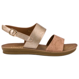 Sandales confortables VINCEZA jaune