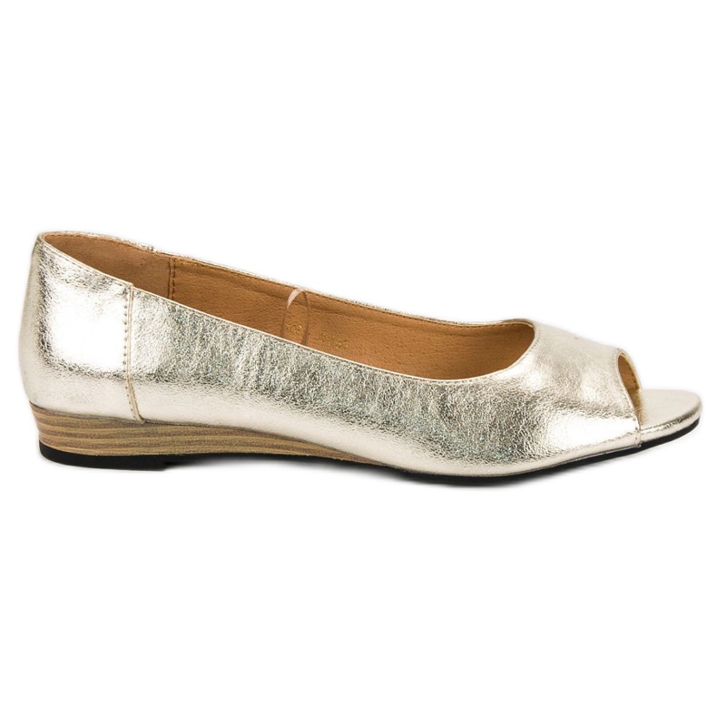 Ballerines à bout ouvert VINCEZA jaune