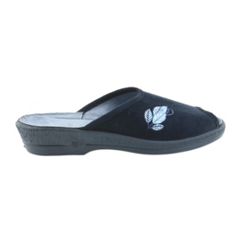 Pantoufles Befado chaussures pour femmes pu 581D194 pantoufles bleu marine