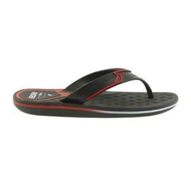 Tongs homme Rider 11315 en gel le noir rouge Tongs homme Rider 11315 en gel le noir rouge