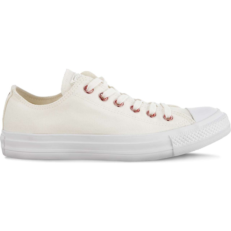 Converse Chuck Taylor All Star Ox C163283 Aigrette Rhubarbe Blanche beige Converse Chuck Taylor All Star Ox C163283 Aigrette Rhubarbe Blanche beige