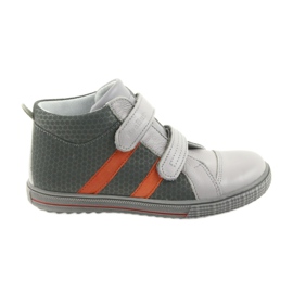 Ren But Chaussures rhin garçons avec velcro 4275 popiel / orange gris Ren But Chaussures rhin garçons avec velcro 4275 popiel / orange gris