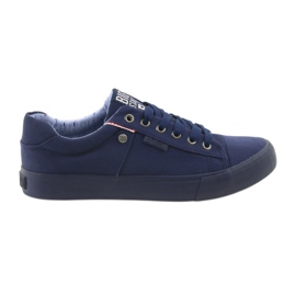 Baskets Big Star pour hommes, nouées bleu marine 174094 Baskets Big Star pour hommes, nouées bleu marine 174094