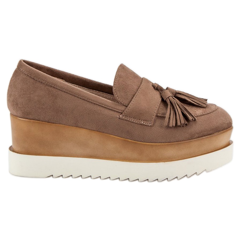 Corina Mocassins compensés marron brun