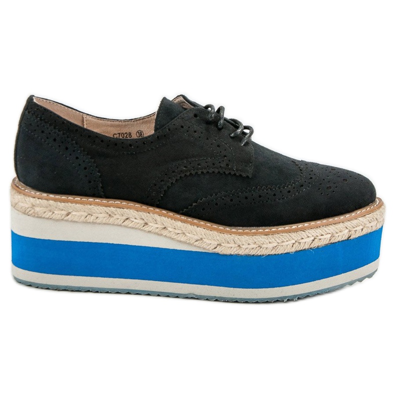 Corina Chaussures compensées à la mode le noir