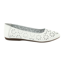 Ballerines blanches ajourées Filippo 680