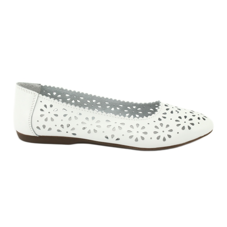 Ballerines blanches ajourées Filippo 680