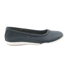 Ballerines ajourées bleu marine Filippo 089
