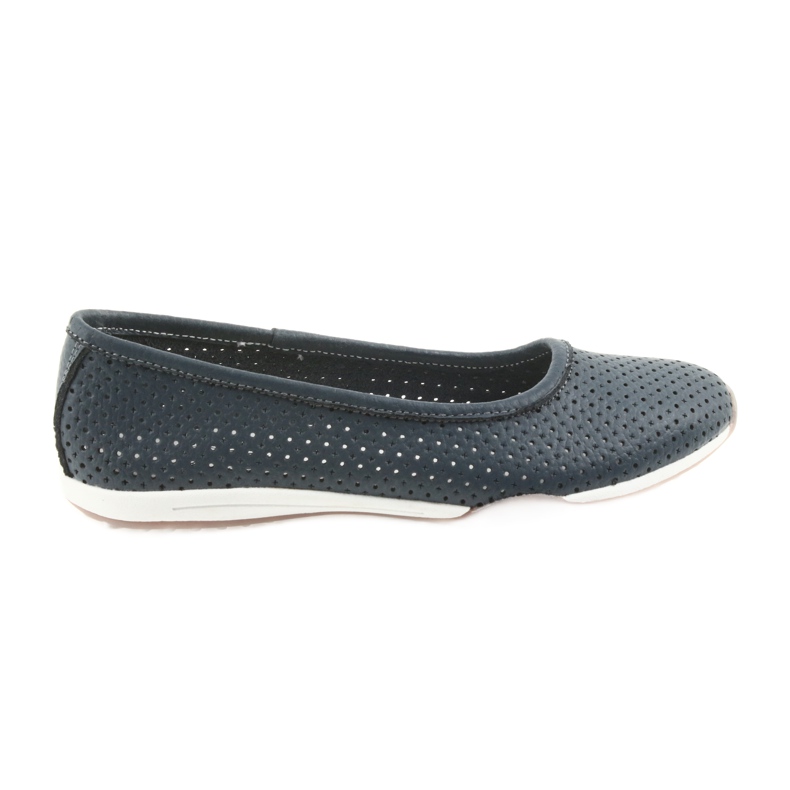 Ballerines ajourées bleu marine Filippo 089