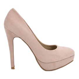 Corina Talons En Daim Sur La Plateforme brun