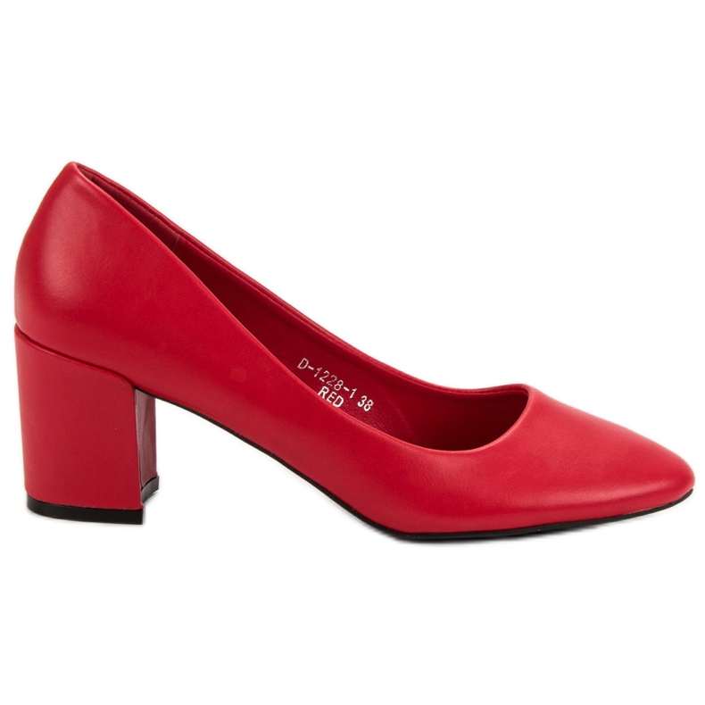 Ideal Shoes Escarpins rouges classiques