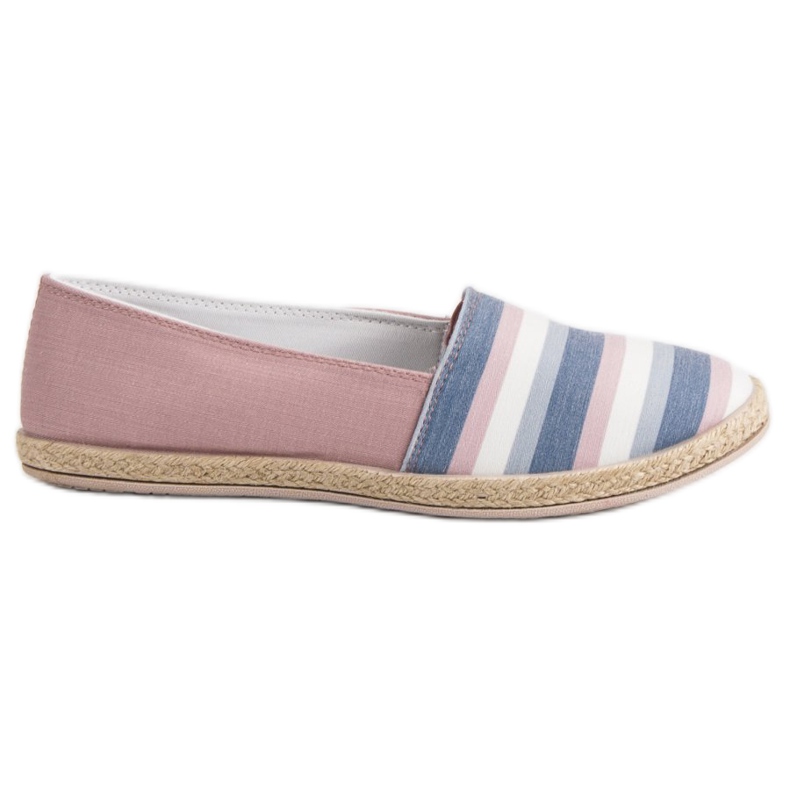 Sweet Shoes Slipons rayés multicolore rose