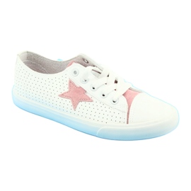 Big Star Sneakers pour femmes décorées d'une étoile 274691 blanc