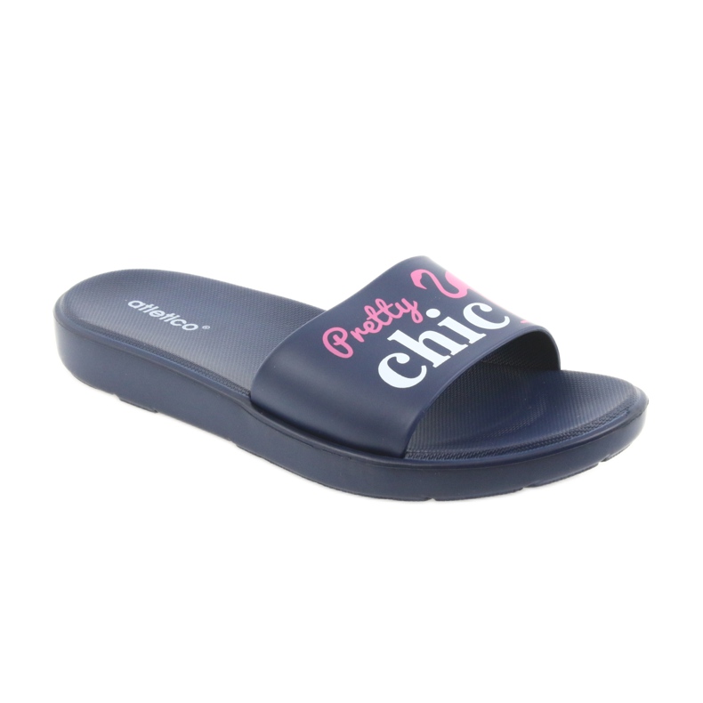 Chaussons femme Flamingos Atletico blanche rose bleu marin Chaussons femme Flamingos Atletico blanche rose bleu marin